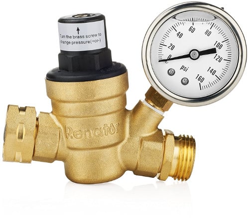 Water Pressure Regulator Valve with Gauge Water Pressure Regulator Valve with Gauge