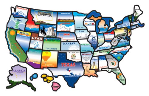USA State Map Sticker USA State Map Sticker