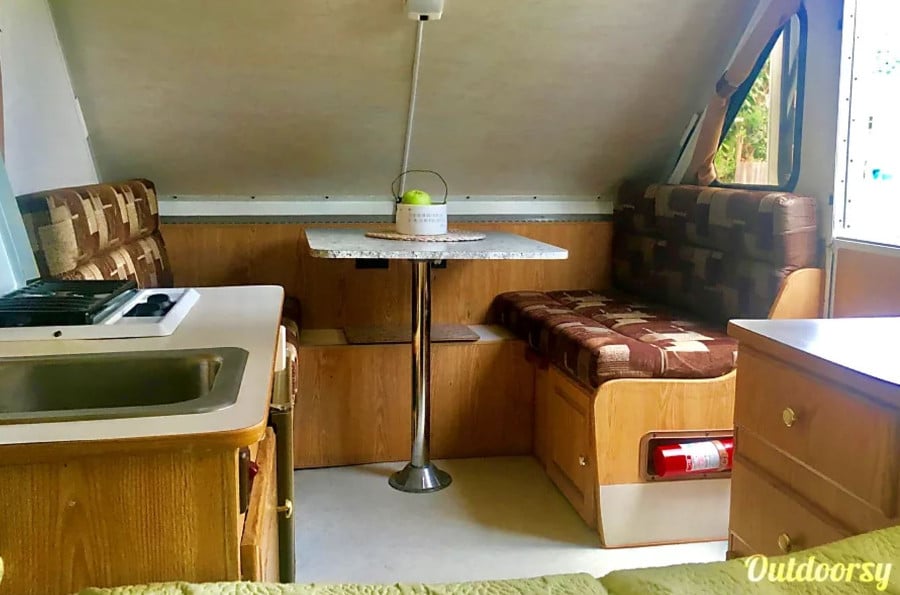 Inside Gypsy Chalet RV Rental FL Inside Gypsy Chalet RV Rental FL