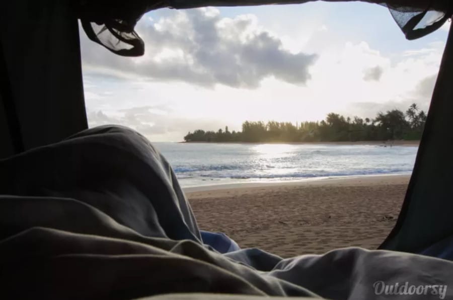 Inside Toyota Tacoma RV Rental Hawaii Inside Toyota Tacoma RV Rental Hawaii