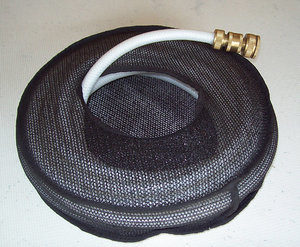 Store your RV hoses in a mesh hose bag