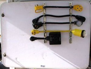 Mount electrical adapters to keep them organized