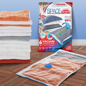 RV space saving idea: Store extra clothes, blankets, and pillows in a vacuum sealed bag