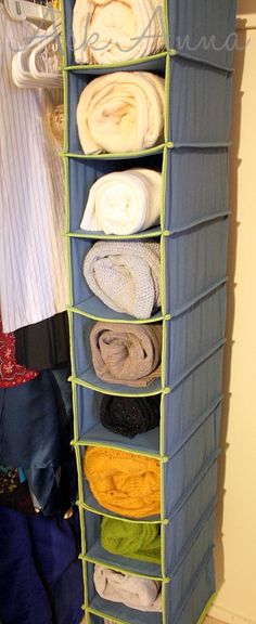 Shoe organizers to organize towels