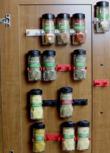 Organize your spices with spice grippers