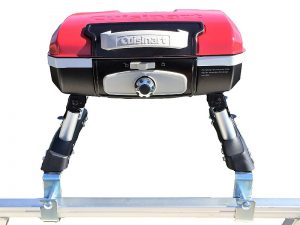 Cuisinart Grill Modified for Pontoon Boat with Arnall's Grill Bracket Set