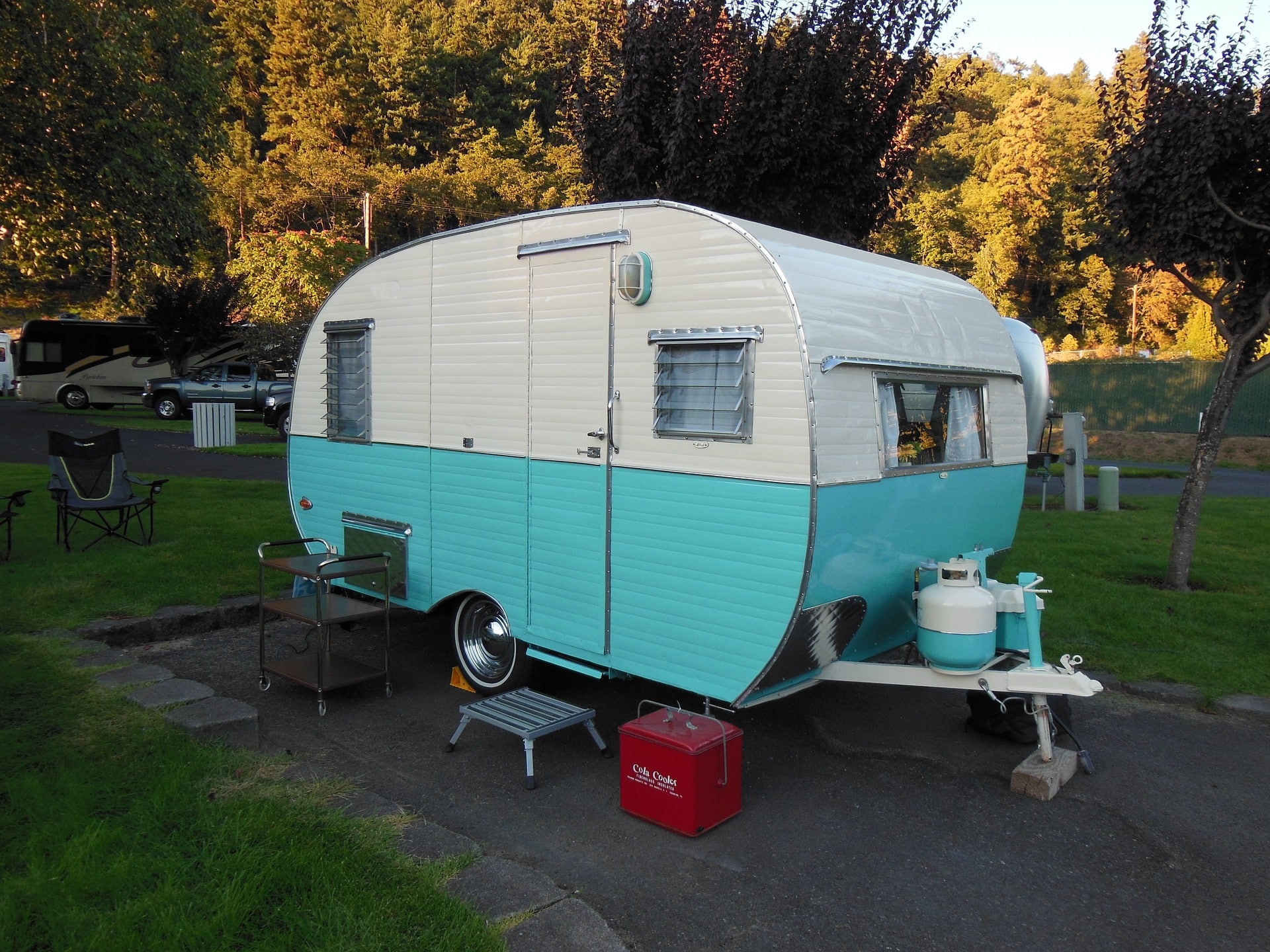 Parking in the shade to keep your RV cool