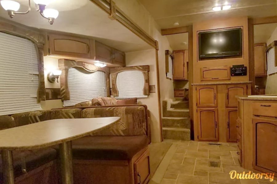 Inside Palomino Puma RV Rental Houston TX