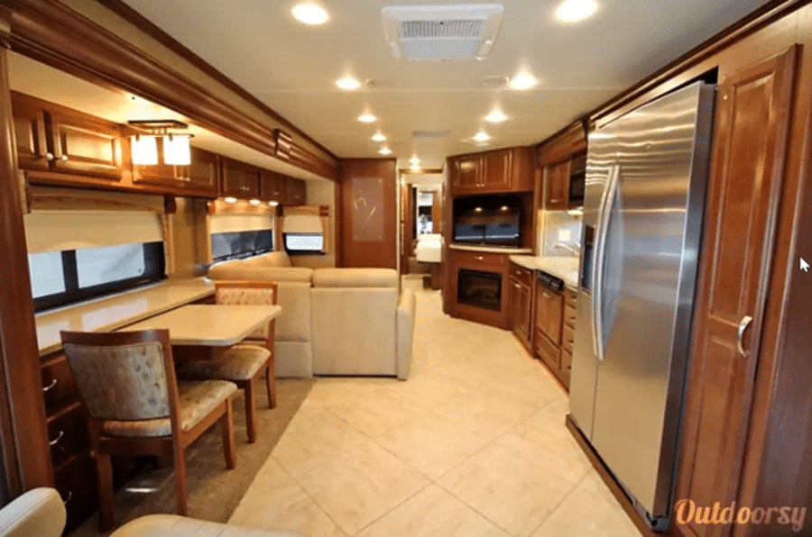 Inside Thor Motor Coach RV Rental Houston