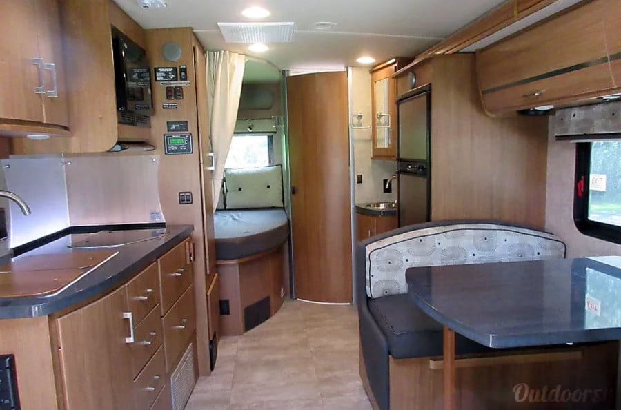 Inside Winnebago View RV Rental Tampa