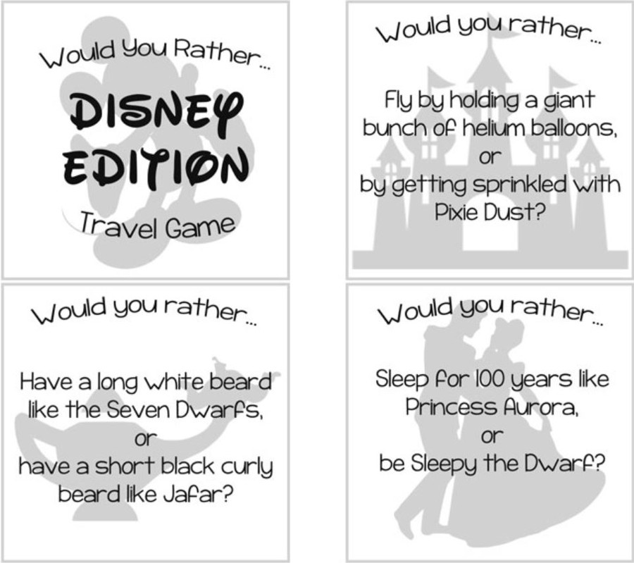 Disney Inspired Would You Rather