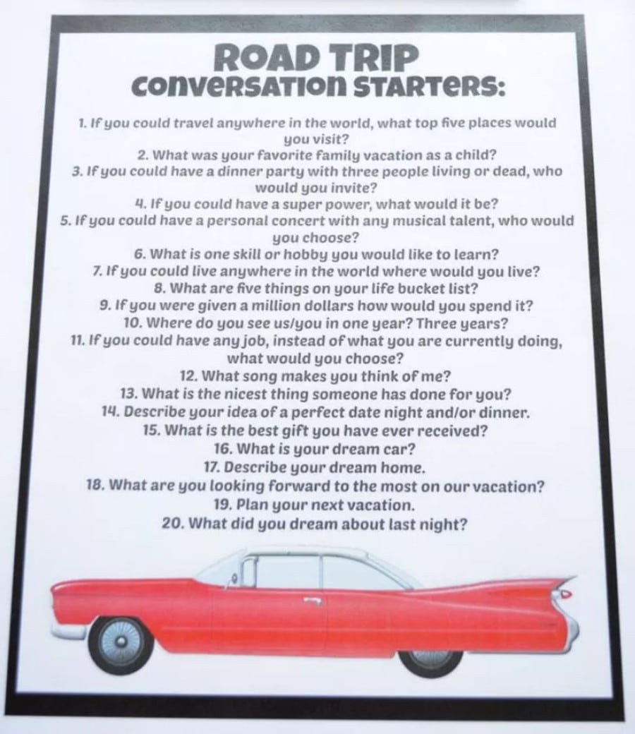 Road Trip Conversation Starters