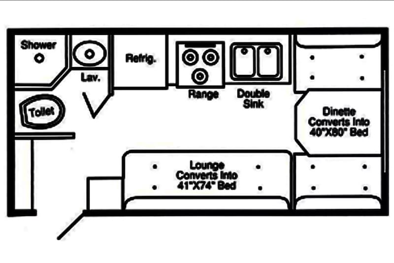 2008 Hi Lo 1907T Towlite floor plan