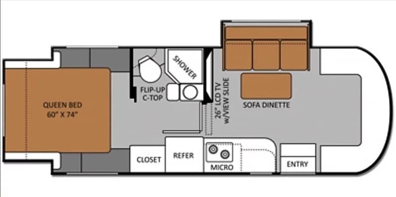 2014 Thor Motor Coach Chateau Citat Floor Plan