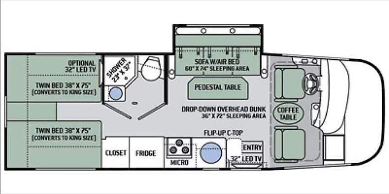 2016 Thor Motor Coach Vegas Floor Plan 2016 Thor Motor Coach Vegas floor plan