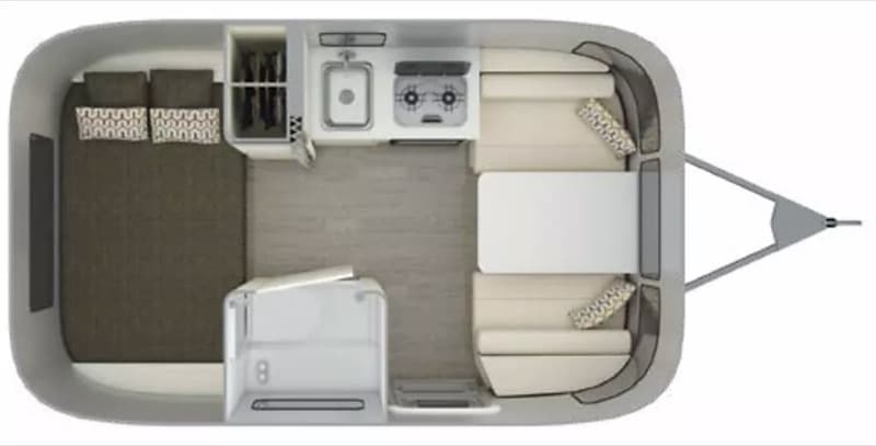 2017 Airstream Sport floor plan