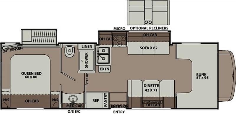 2017 Coachmen Leprechaun floor plan