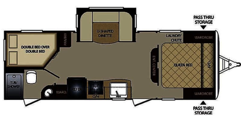 2017 Keystone Bullet floor plan