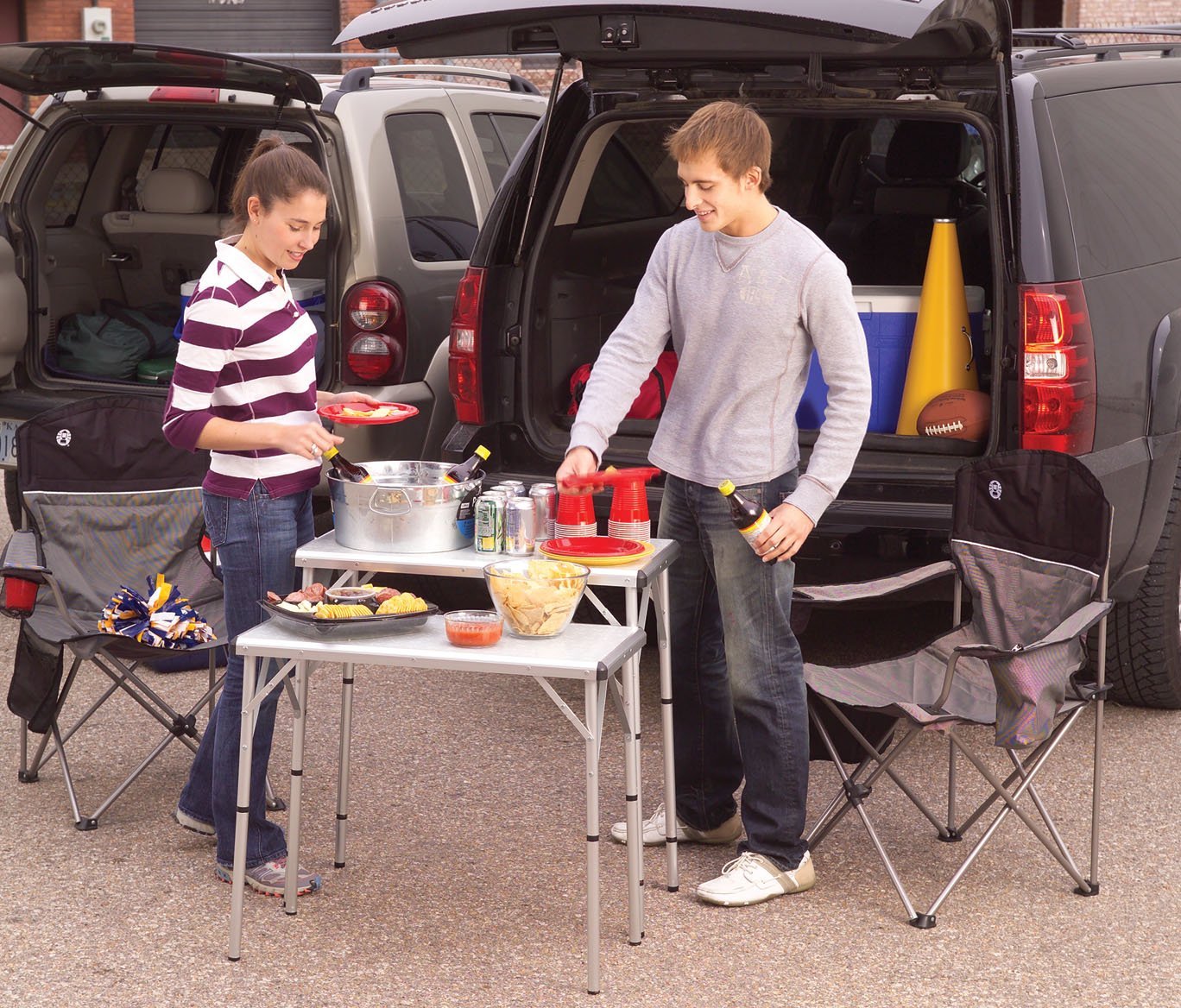 Coleman Pack-Away 4-in-1 Adjustable Height Folding Camping Table2