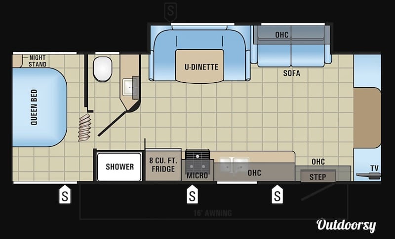 2017 Jayco Redhawk Floorplan