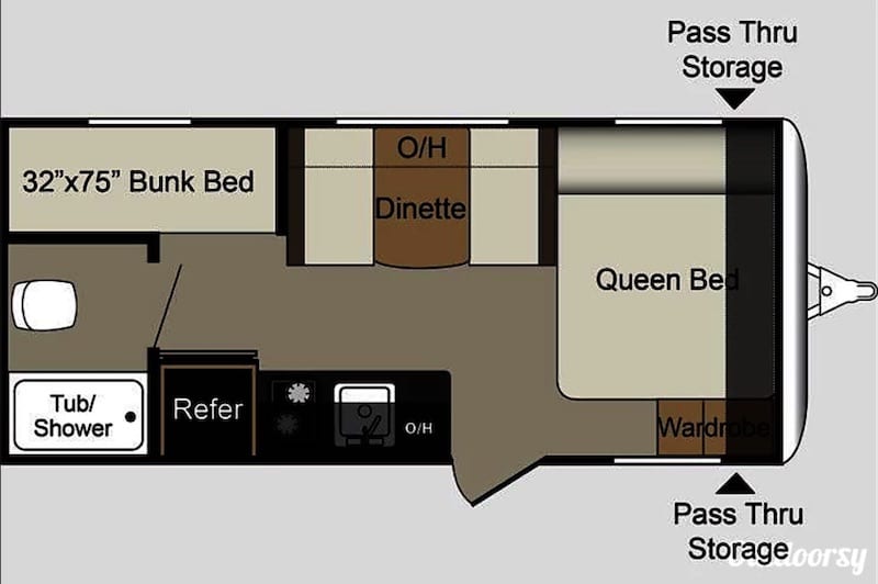 2017 Keystone Passport Floor Plan