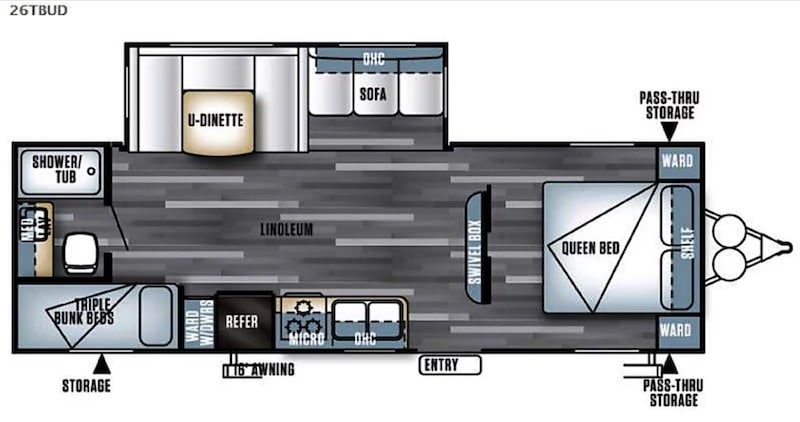 2018 Forest River Salem Floor Plan