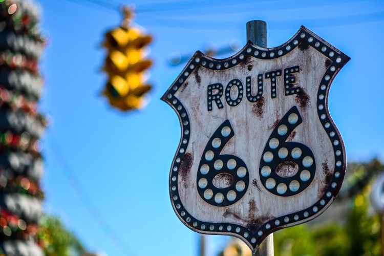 Route 66 Sign En-route to Las Vegas