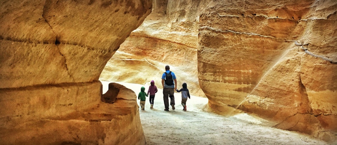 Explore Jordan with Kids - the Siq Petra