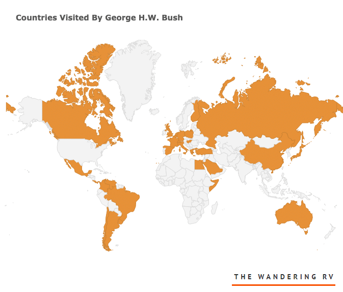 most presidential trips