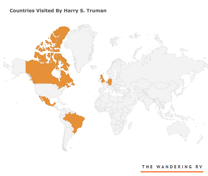 most presidential trips