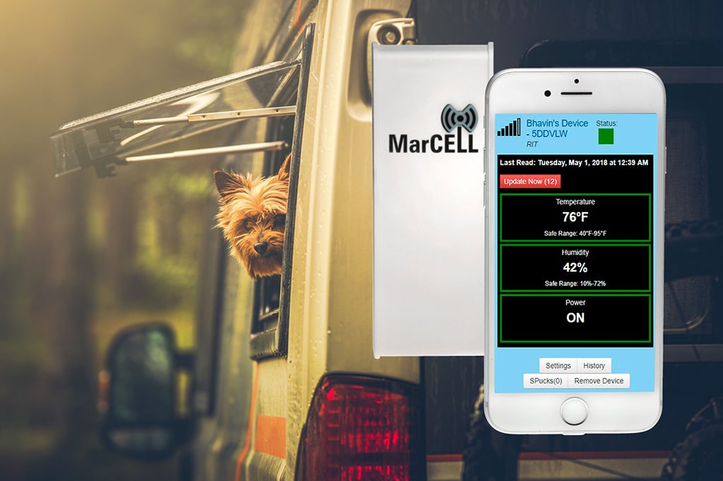 MarCELL RV Temperature Monitoring System to Keep Pets Safe