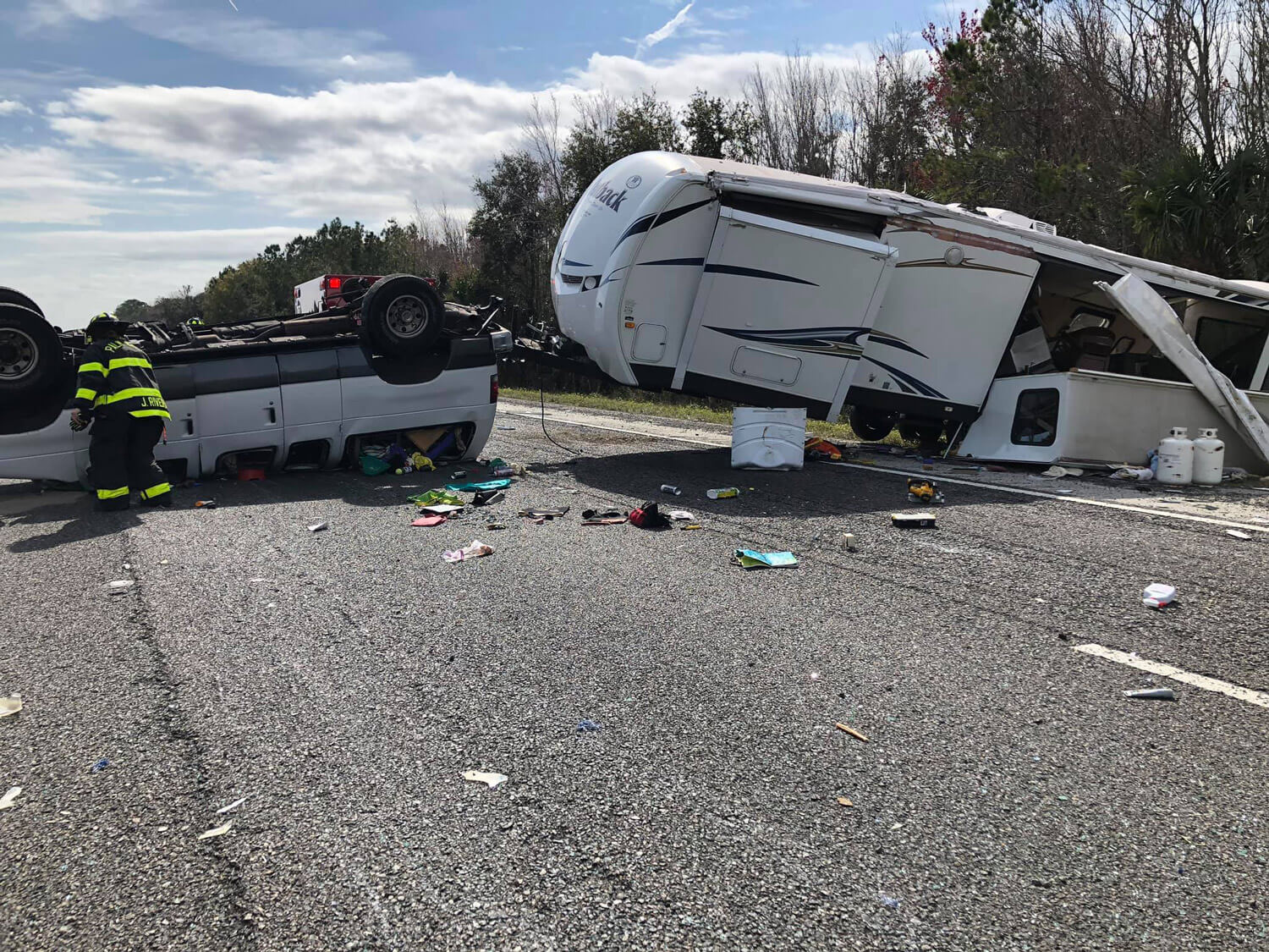 Travel Trailer Accident