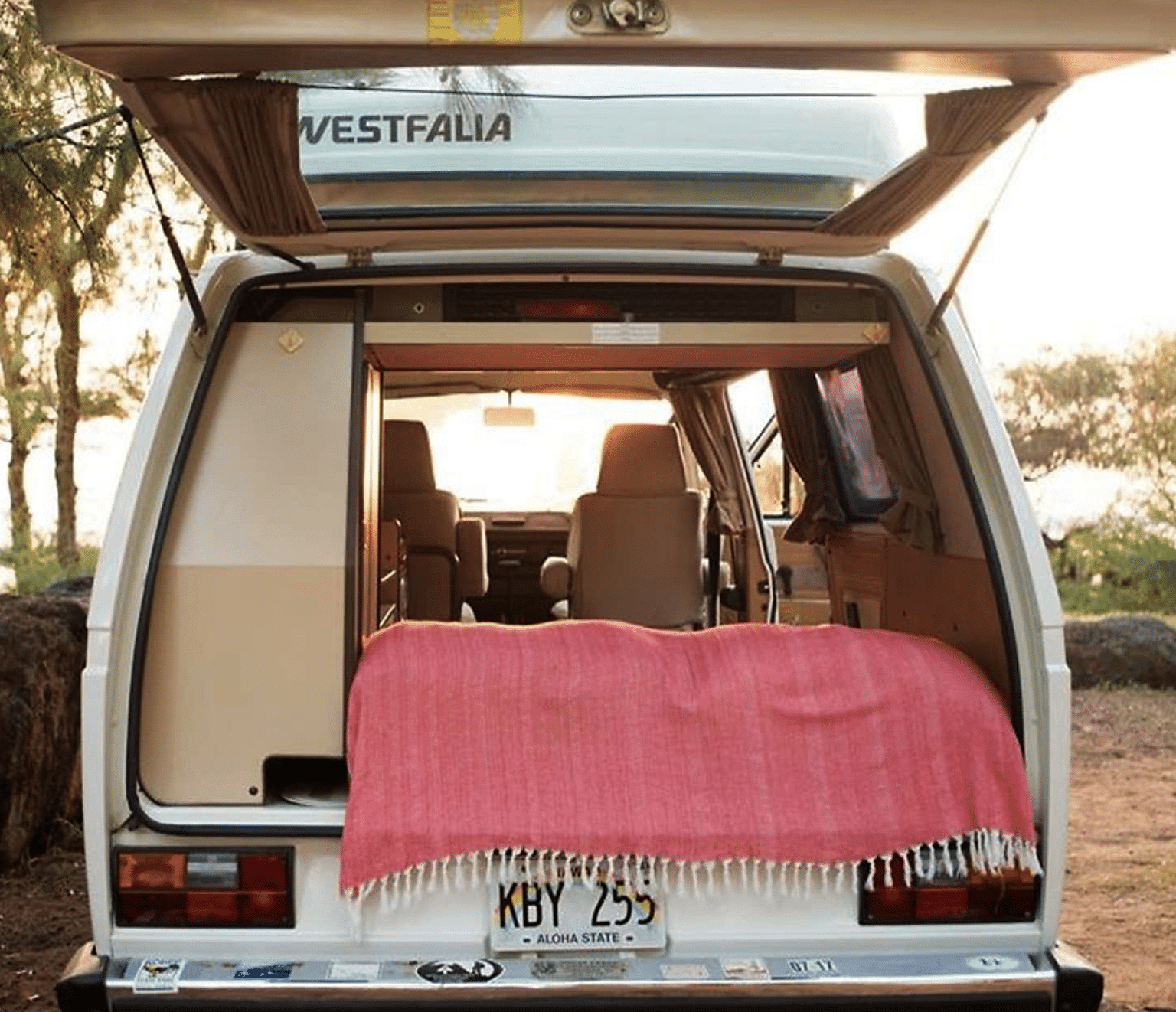 Inside 1986 Volkswagen Camper Van