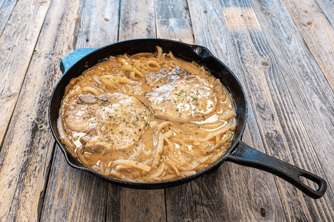 Easy Campfire Recipes Smothered Porkchops