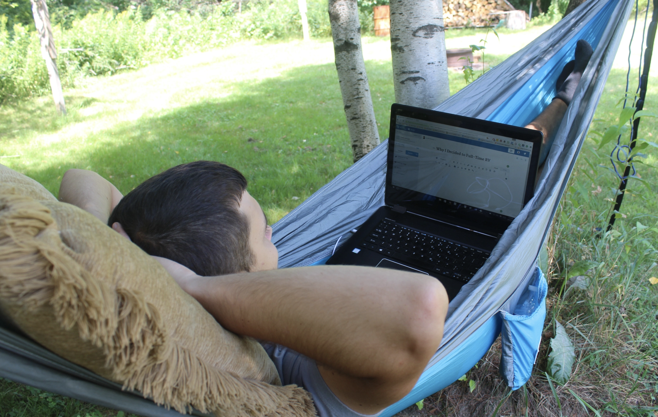 Bill in hammock