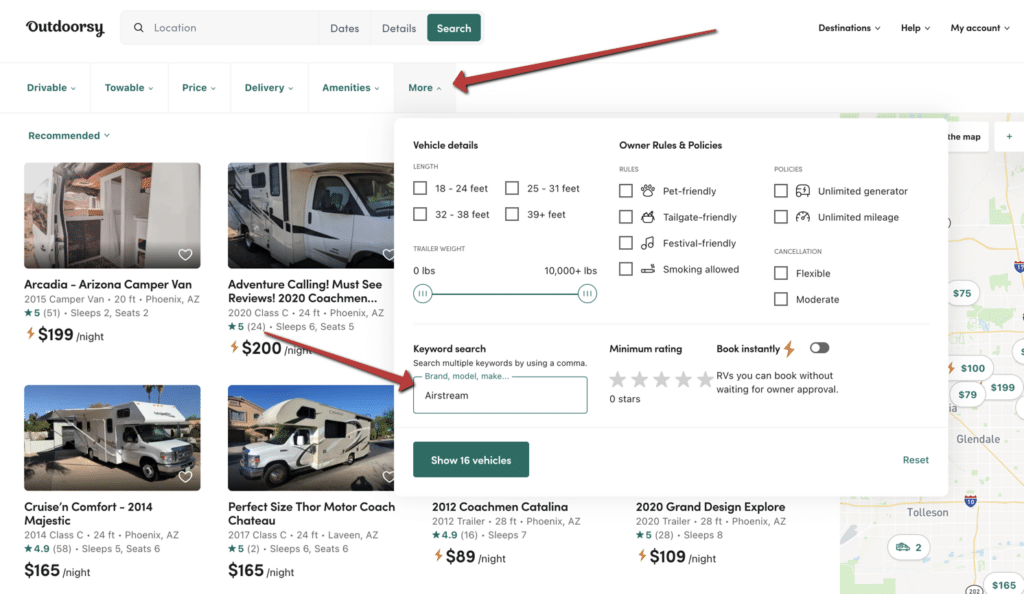 How to Rent an Airstream RV on Outdoorsy