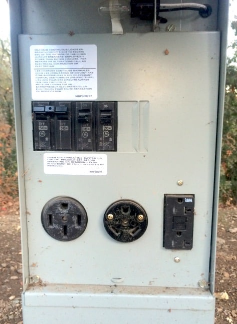 Campground Shore Power Pedestal