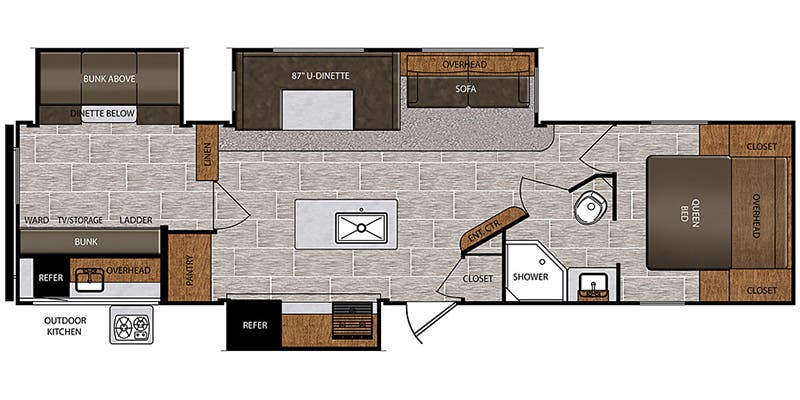 Prime Time Manufacturing Avenger 32BIT Floor plan