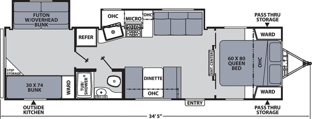 Coachmen Apex Ultra-Lite 300BHS Floor plan