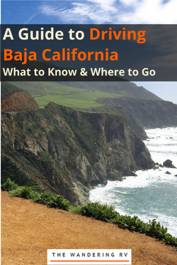 Driving to Baja California in Mexico