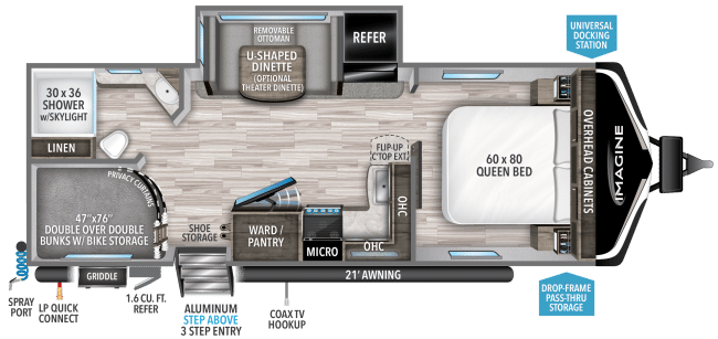 Grand Design Imagine 2400BH Floor plan