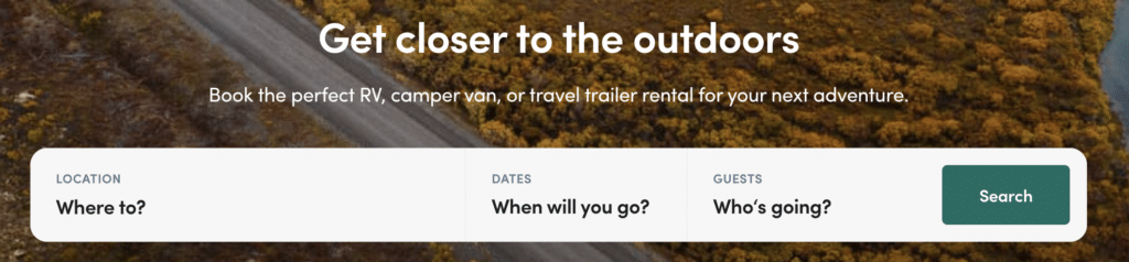 Finding a Camper Rental with Outdoorsy