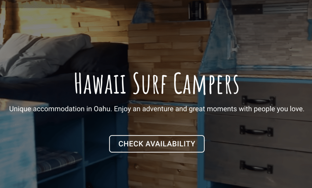 Hawaii Surf Campers Rentals