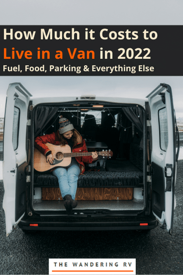 how much does it cost to live in a van