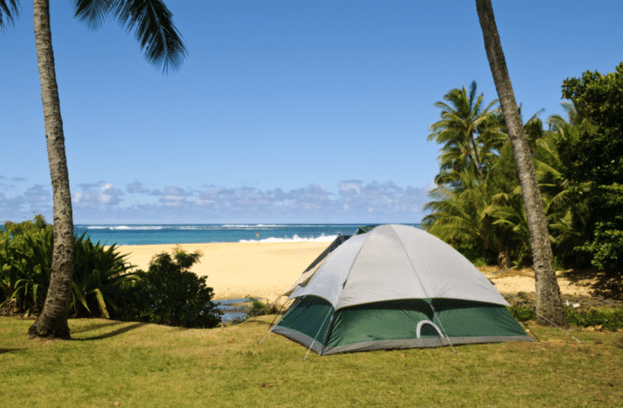 Camping in hawaii