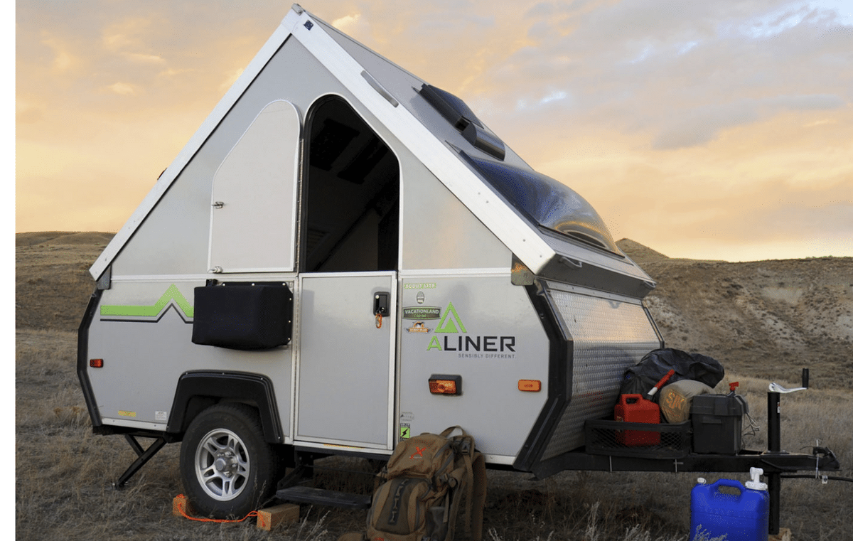 A frame camper