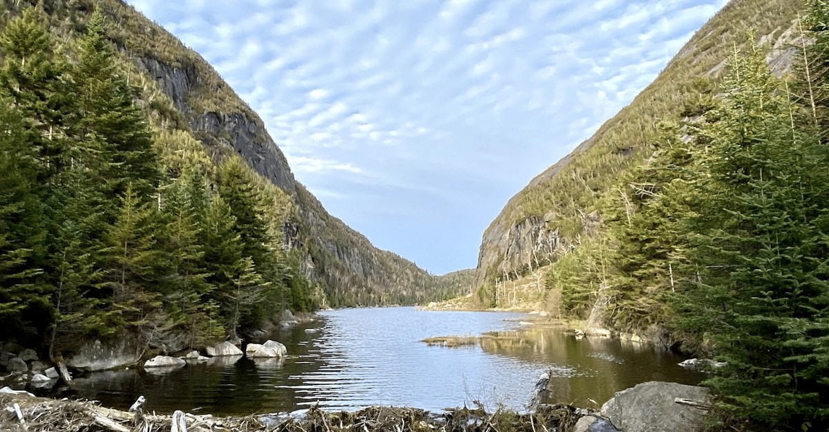 Beautiful avalanche lake