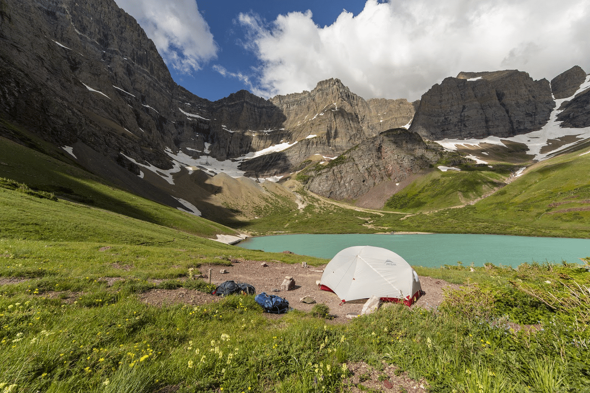 Glacier national park camping