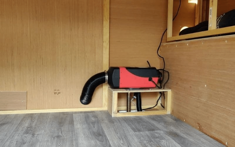 How to install a diesel heater in a van