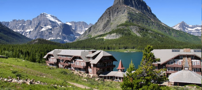 Many glacier hotel